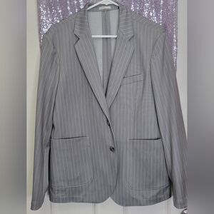 Nordstrom Gray Pinstripe Suit Classic Business Style